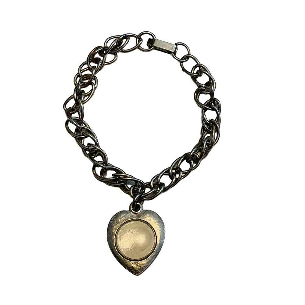 Vintage Silver Locket Bracelet